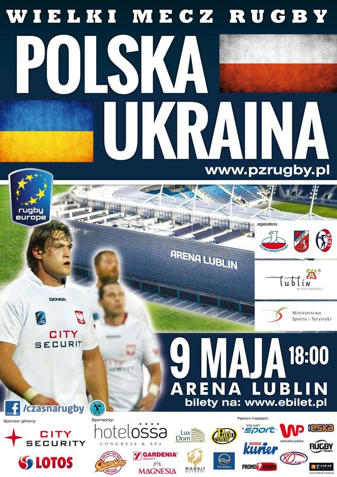 W sobotę wielki mecz rugby Polska - Ukraina na Arenie Lublin