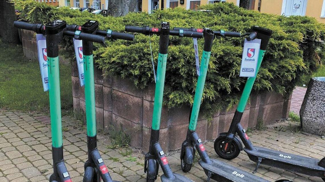 W Świdniku hulajnogi elektryczne dominują na krótkich odcinkach