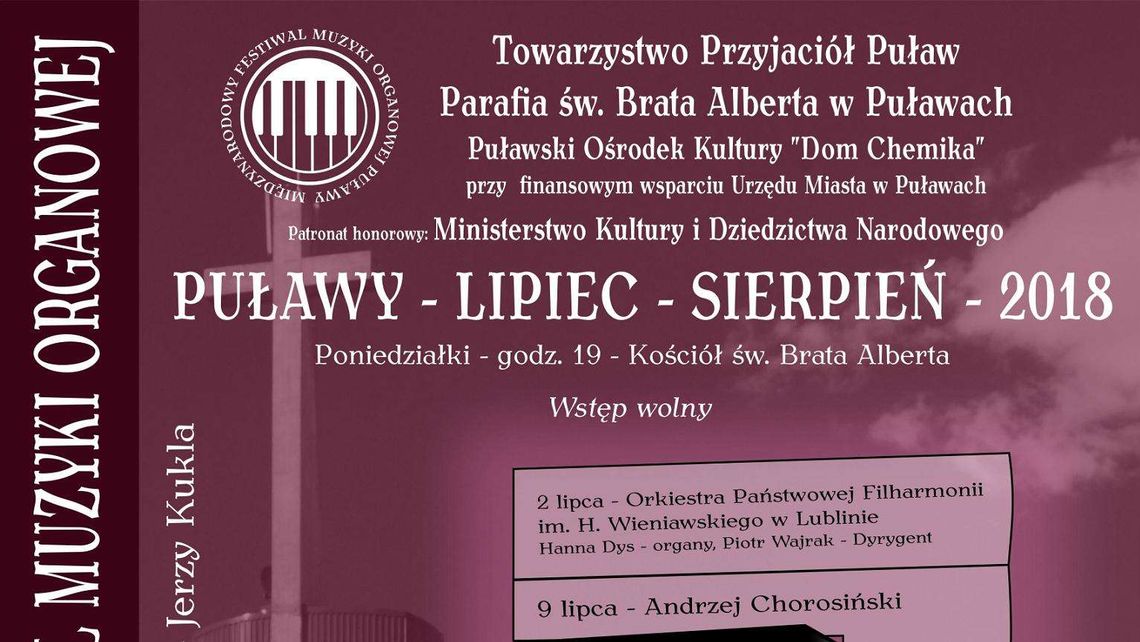 Wacław Golonka na Festiwalu Muzyki Organowej w Puławach