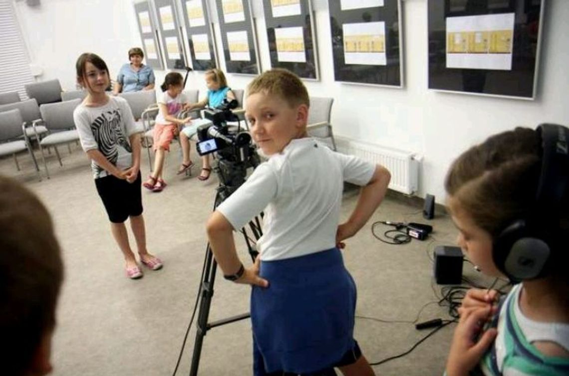 Wakacje w Lublinie: Warsztaty filmowania dla dzieci w Biblio (zdjęcia, wideo)