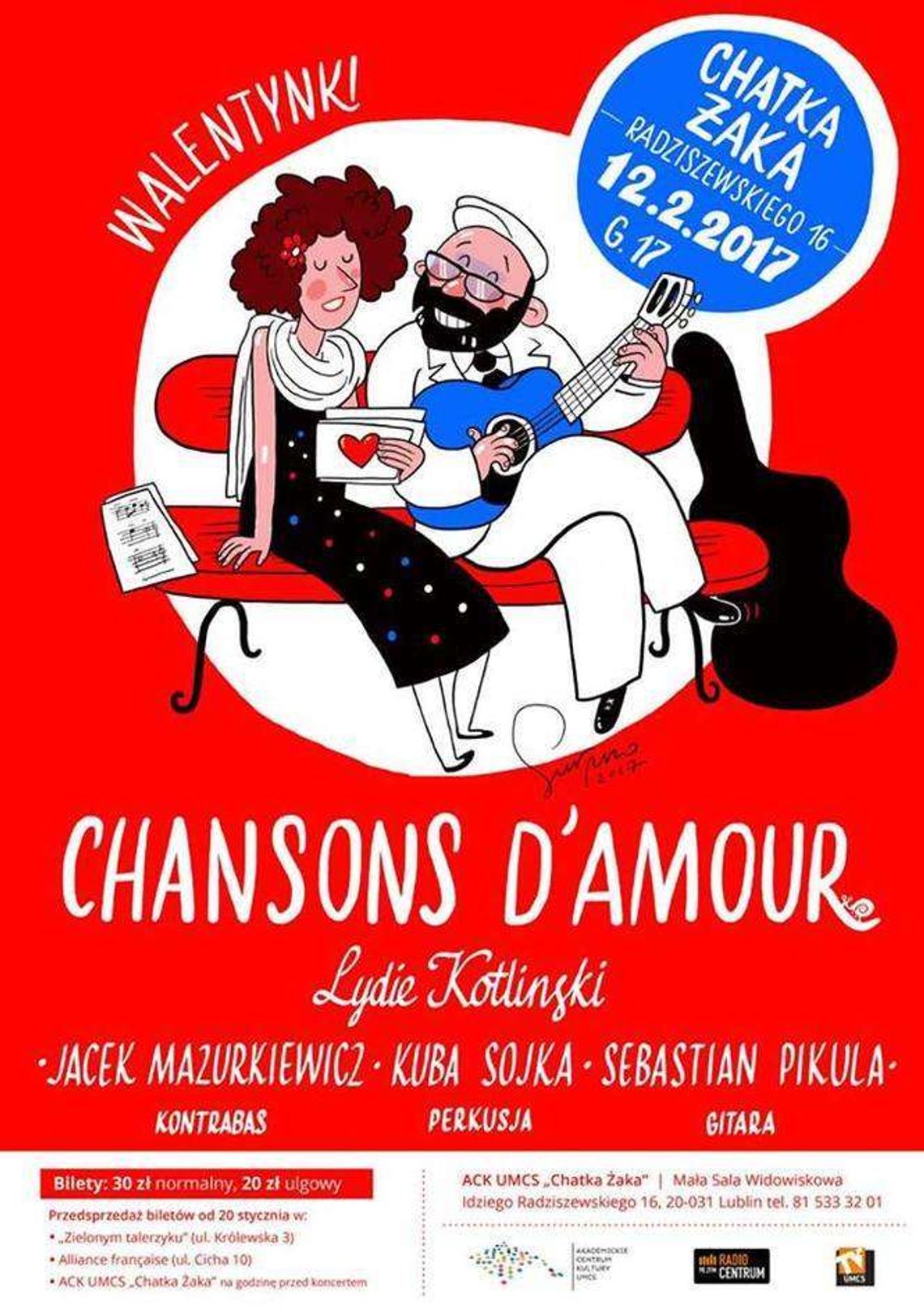 Walentynkowy koncert Lydie Kotlinski w Chatce Żaka 