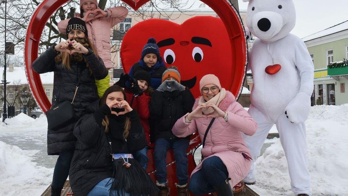 Walentynkowy spacerek Misia Chełmisia