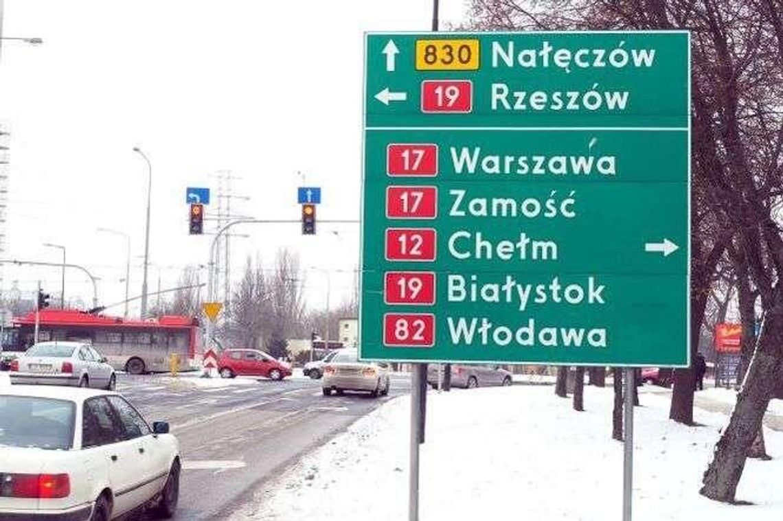 Warszawa zniknie ze znaków. Nowe drogowskazy będą kierować na obwodnicę Lublina