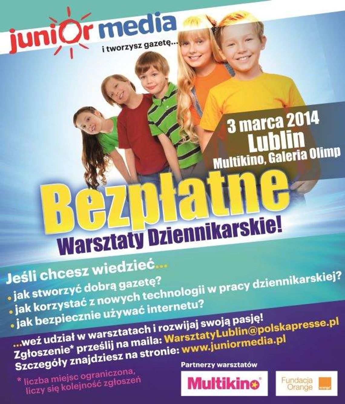 Warsztaty Dziennikarskie Junior Media w Lublinie