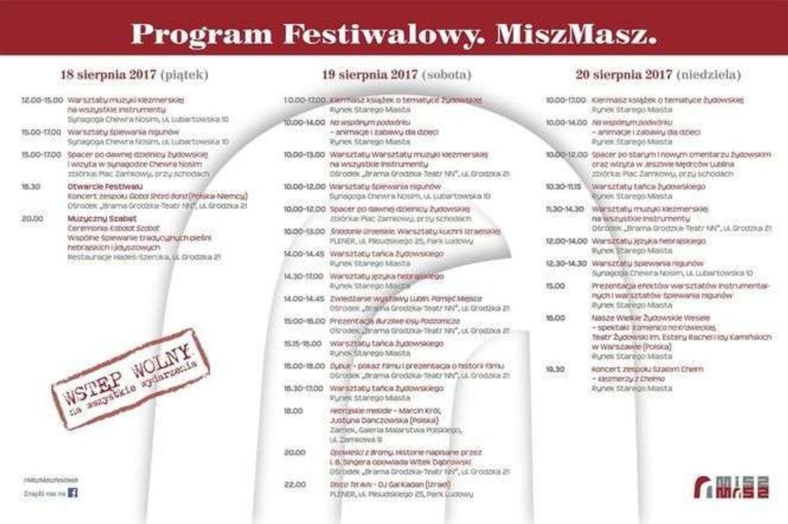 Warsztaty instrumentalne i śpiewacze na Festiwalu Kultury Żydowskiej MiszMasz