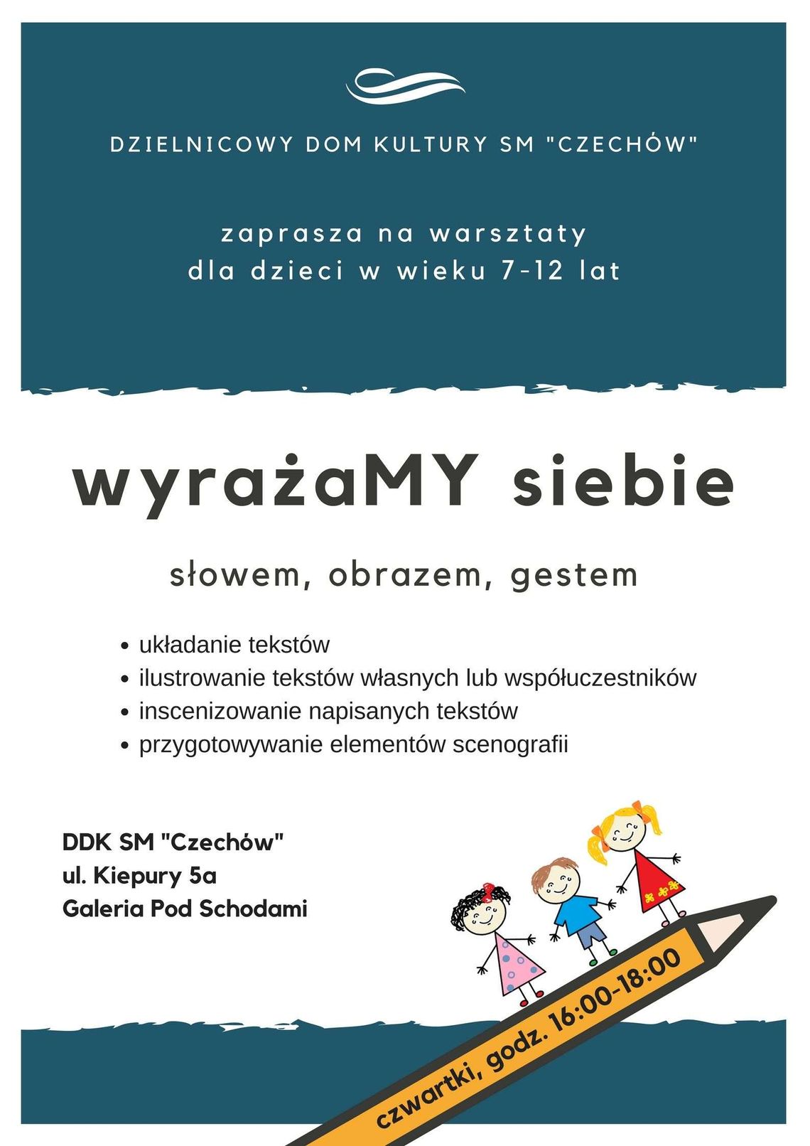 Warsztaty kreatywne dla dzieci w DDK Czechów