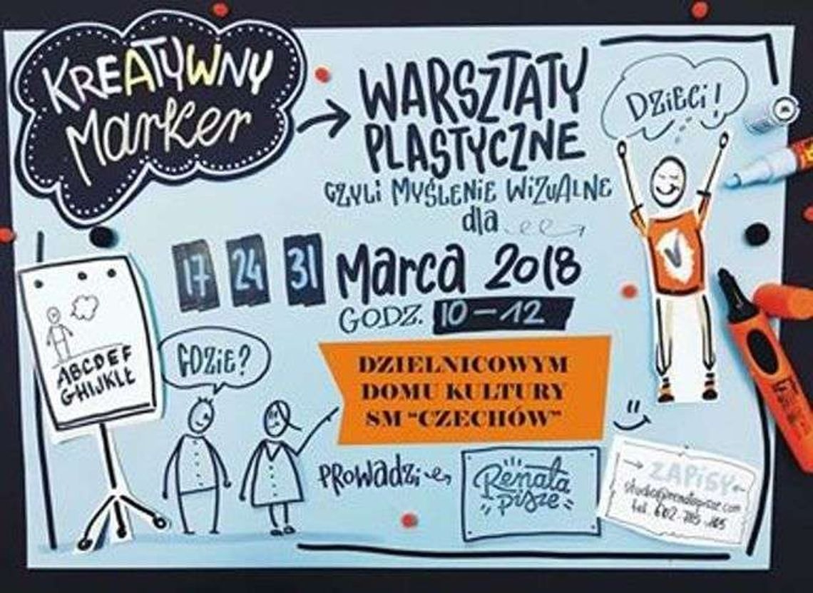 Warsztaty myślenia wizualnego w DDK Czechów