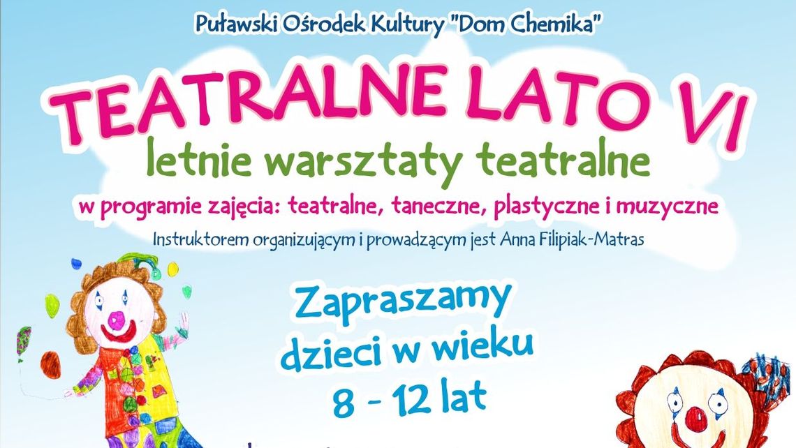 Warsztaty teatralne dla dzieci w Puławach
