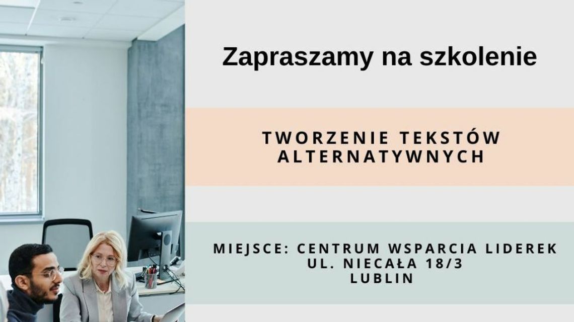 Warsztaty tworzenia tekstów alternatywnych