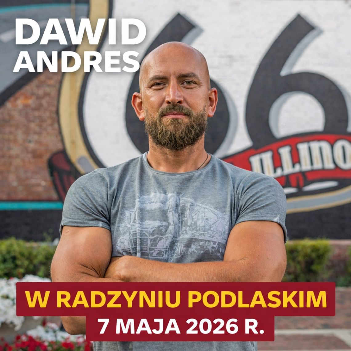 Podróżnik i kierowca ciężarówki Dawid Andres zapowiada swoje spotkanie w ramach „Radzyńskich Spotkań z Podróżnikami”.