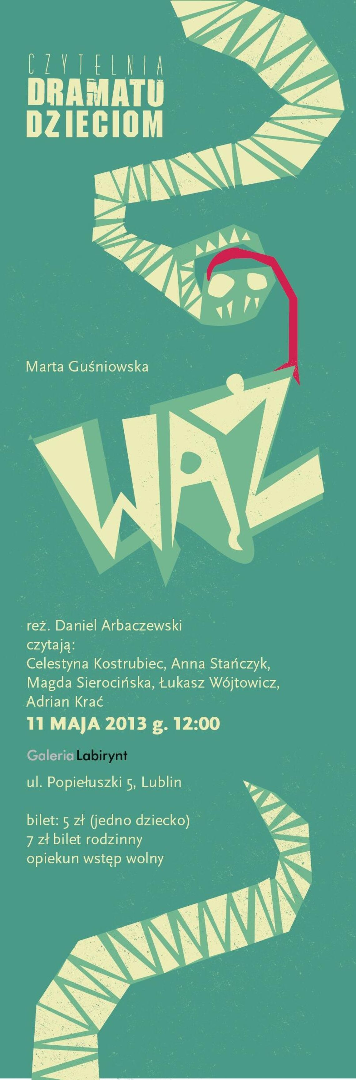 Wąż w Labiryncie. Czytelnia dramatu dla dzieci