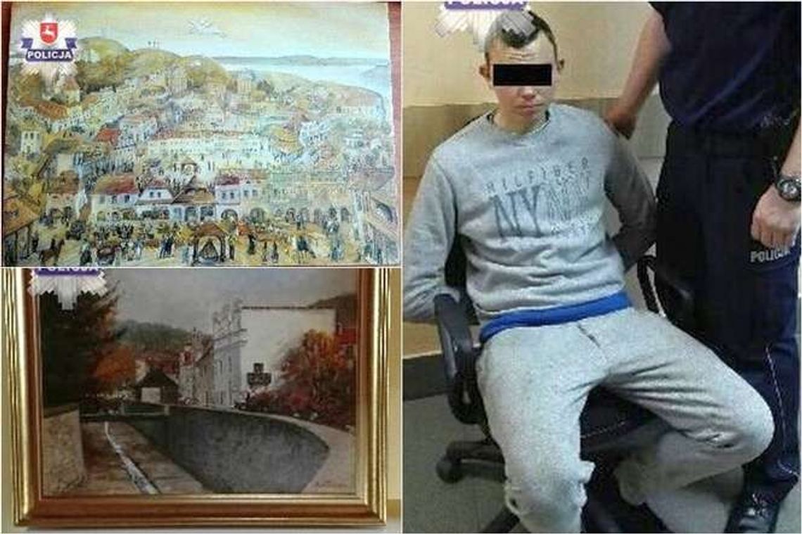 Wcześniej ukradł królów z szopki, teraz obrazy z pensjonatu w Kazimierzu