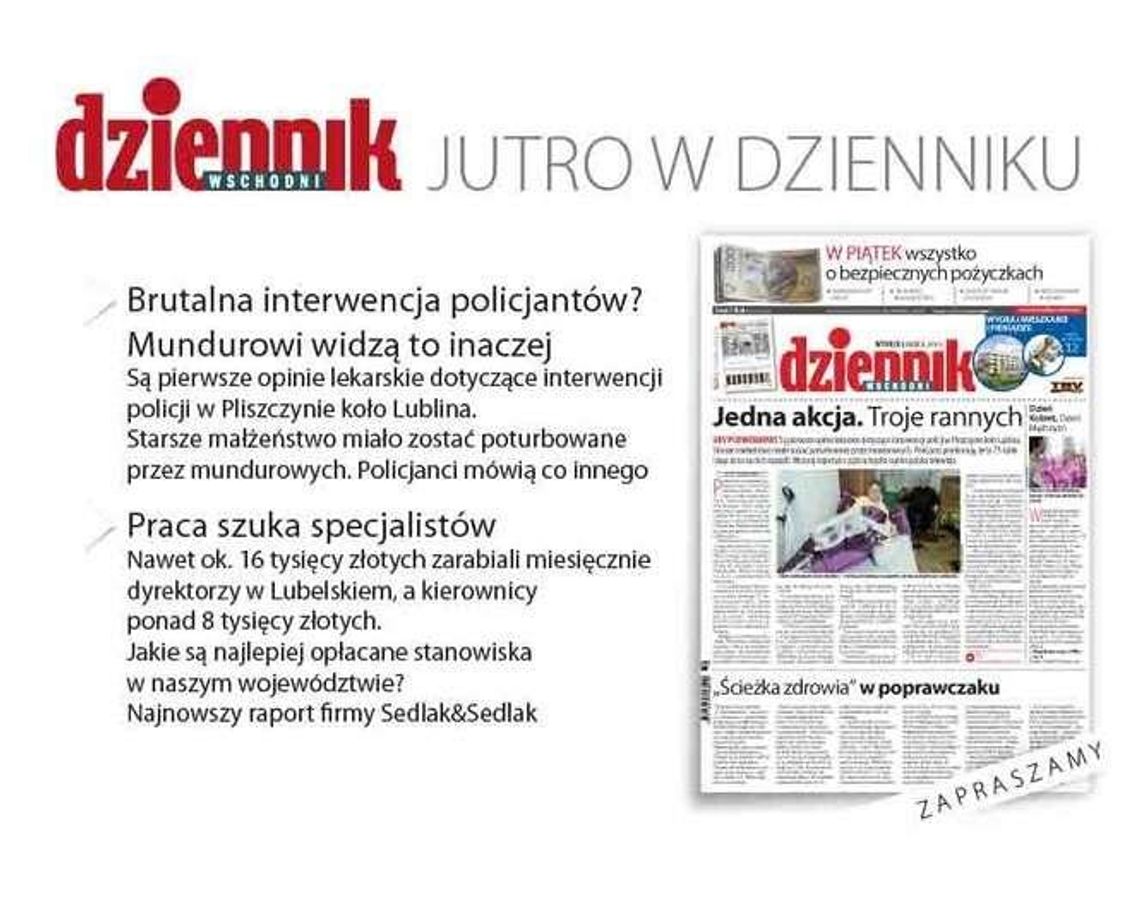 We wtorek w Dzienniku Wschodnim