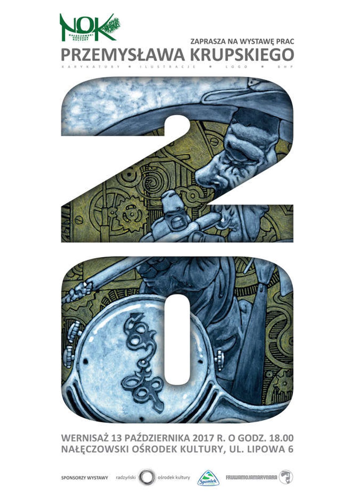 Wernisaż wystawy Przemysława Krupskiego w Nałęczowie