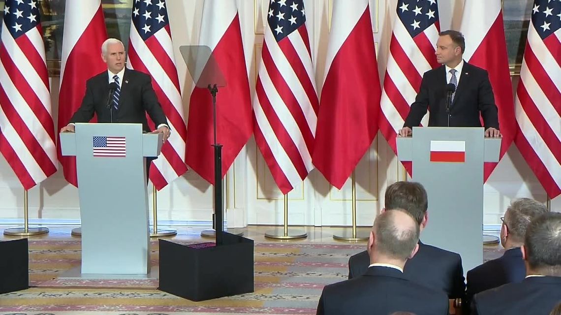 Wiceprezydent USA zacytował Lecha Wałęsę na konferencji z Andrzejem Dudą Wiceprezydent USA zacytował Lecha Wałęsę na konferencji z Andrzejem Dudą