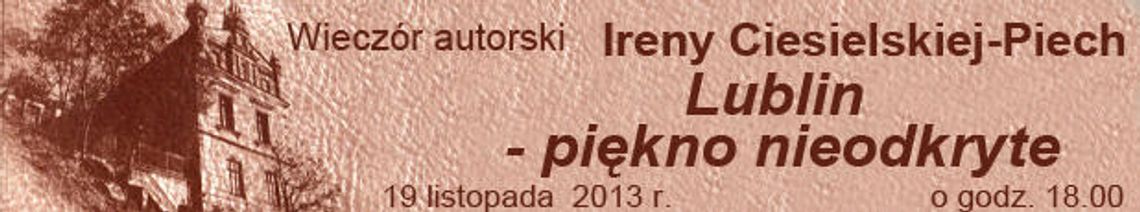 Wieczór autorski Ireny Ciesielskiej-Piech
