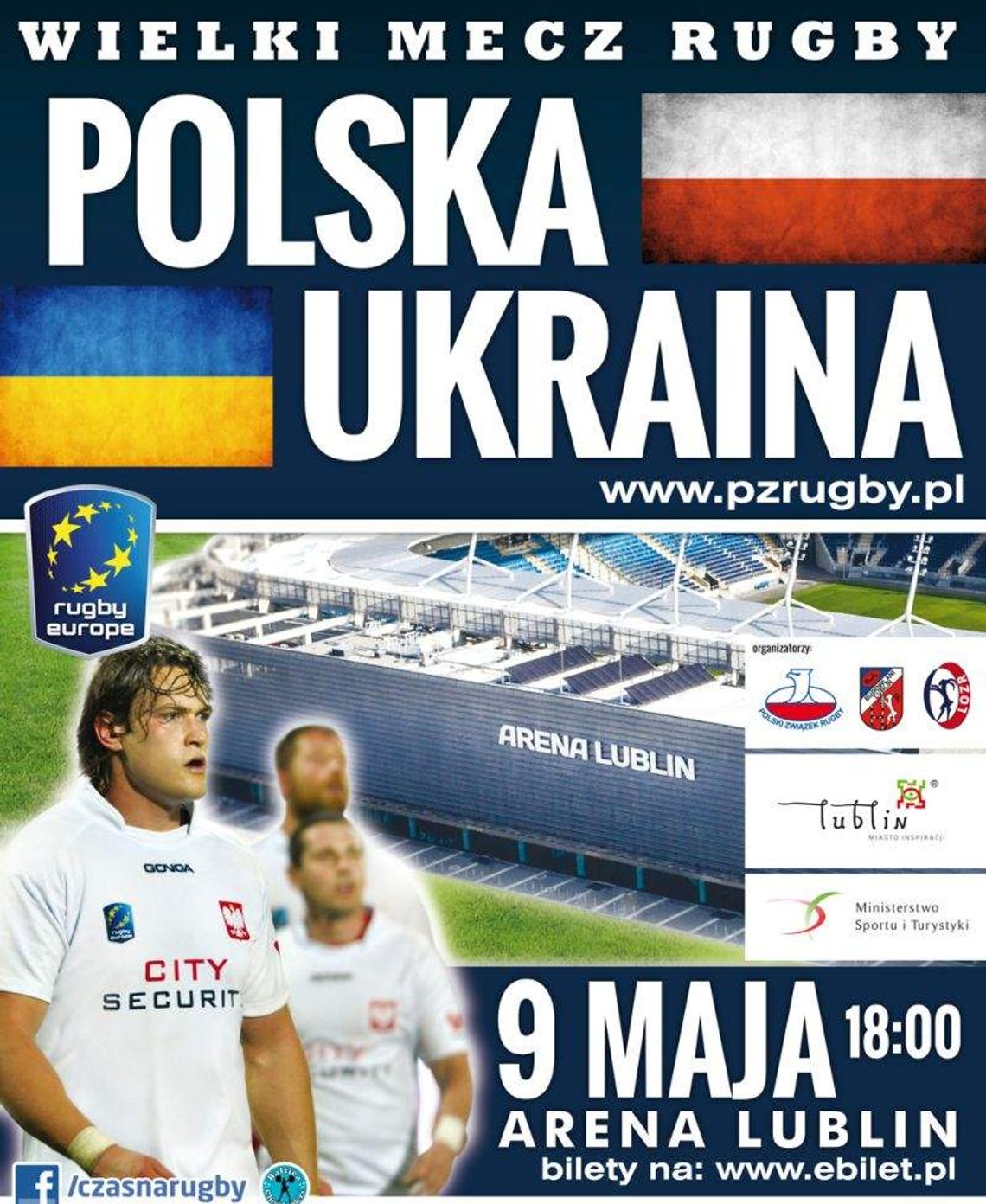 Wielki mecz rugby Polska - Ukraina już 9 maja na Arenie Lublin
