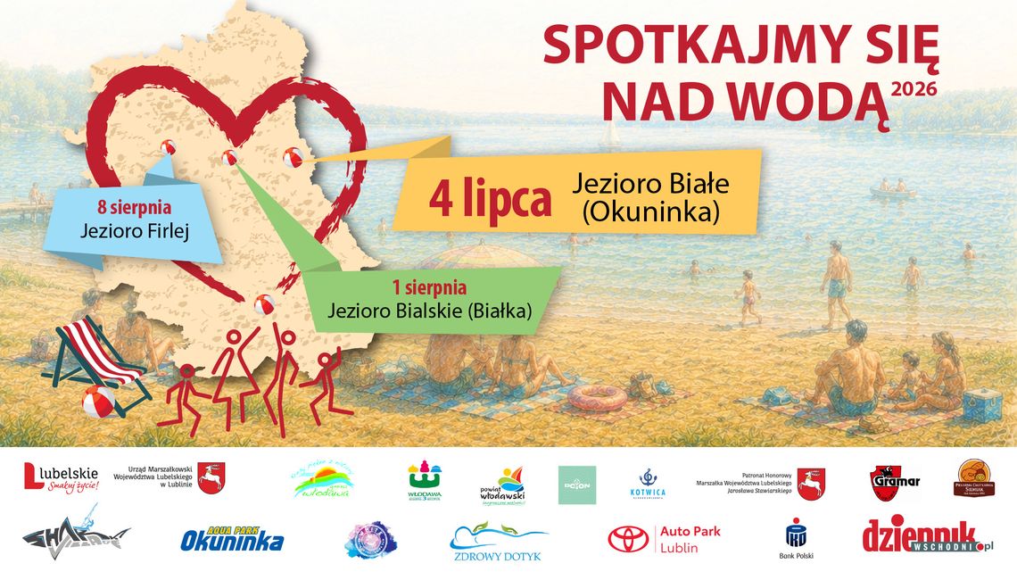 Wielkie otwarcie „Spotkajmy się nad wodą 2026”! Zaczynamy 4 lipca nad Jeziorem Białym