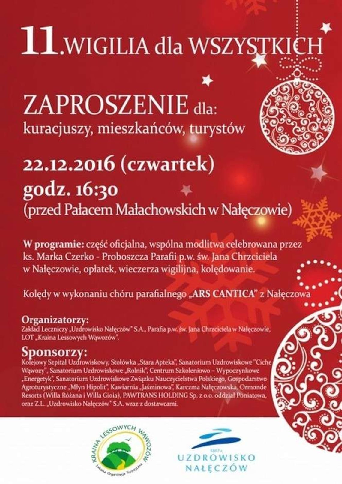 Wigilia dla Wszystkich w Nałęczowie