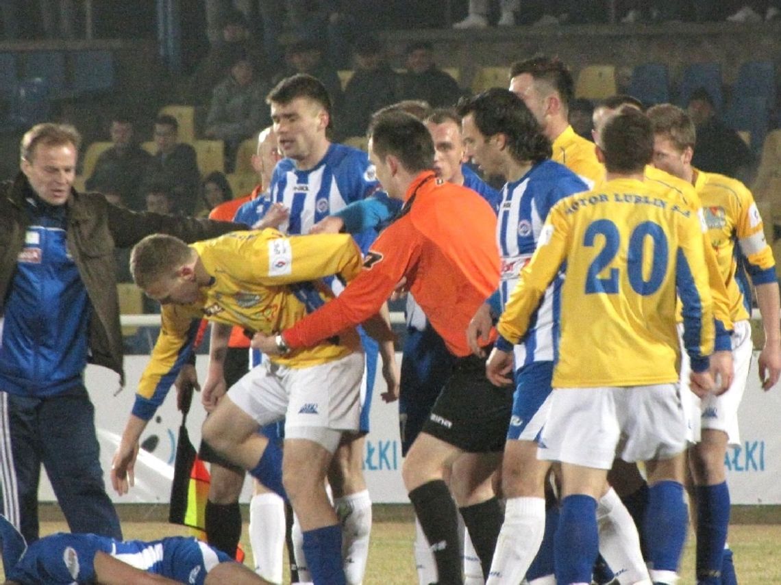 Wigry Suwałki - Motor Lublin 2:1. Awantura na boisku