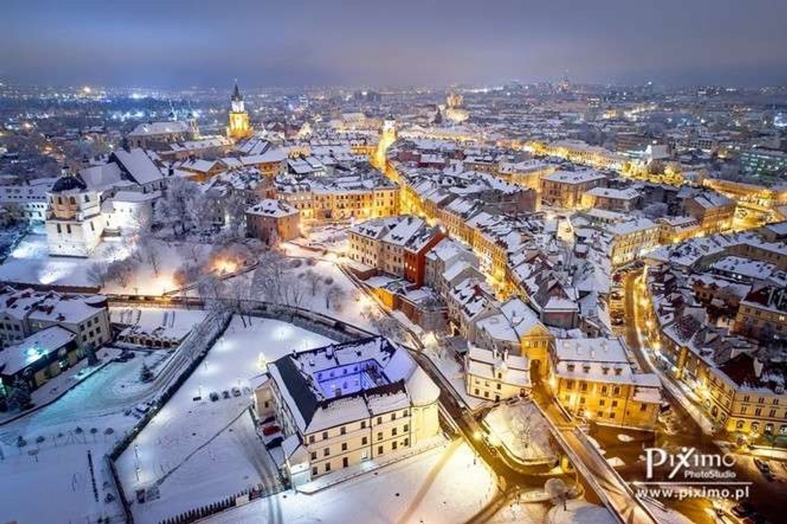 Wiosna za pasem. A tak bajecznie wyglądał zimowy Lublin. Zdjęcia z drona Wiosna za pasem. A tak bajecznie wyglądał zimowy Lublin. Zdjęcia z drona