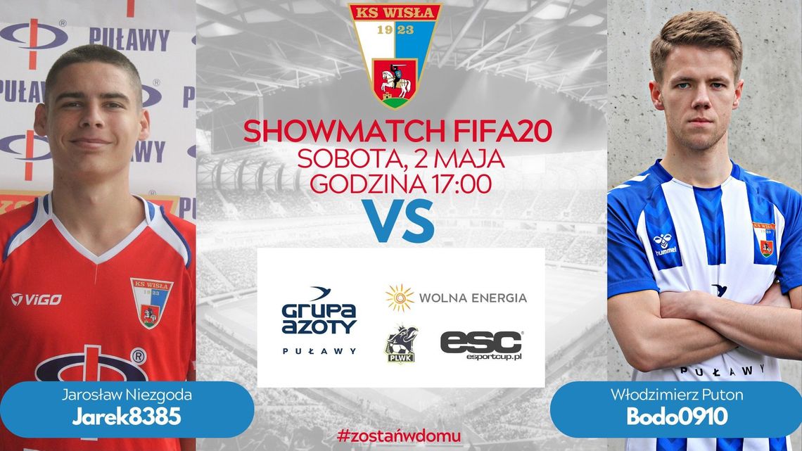Wisła Puławy zaprasza na wirtualny mecz: Jarosław Niezgoda kontra Włodzimierz Puton Wisła Puławy zaprasza na wirtualny mecz: Jarosław Niezgoda kontra Włodzimierz Puton