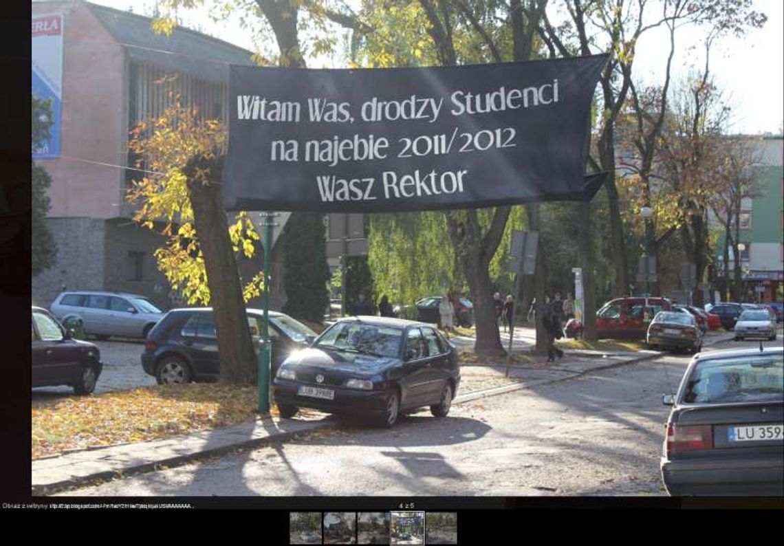 \"Witam Was drodzy Studenci na...\" Kontrowersyjny baner na UMCS \"Witam Was drodzy Studenci na...\" Kontrowersyjny baner na UMCS