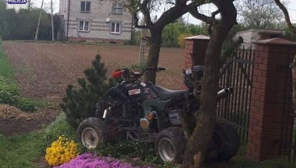 Wjechał quadem w ogrodzenie. 17-latek w szpitalu