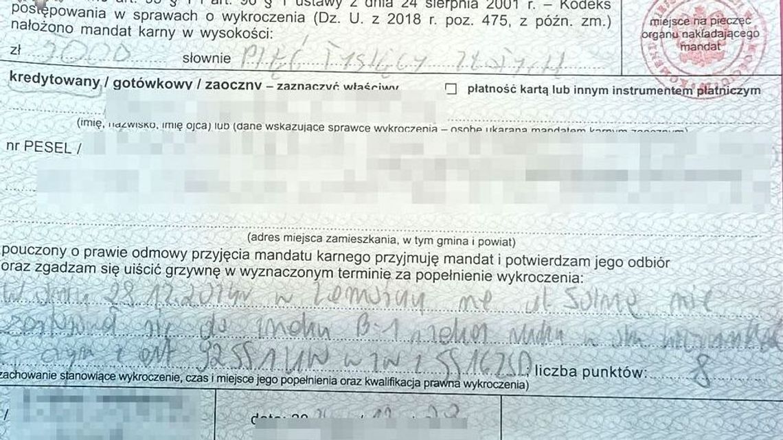 Wjechał w ulicę na Starym Mieście. Mandat był z górnej półki Wjechał w ulicę na Starym Mieście. Mandat był z górnej półki