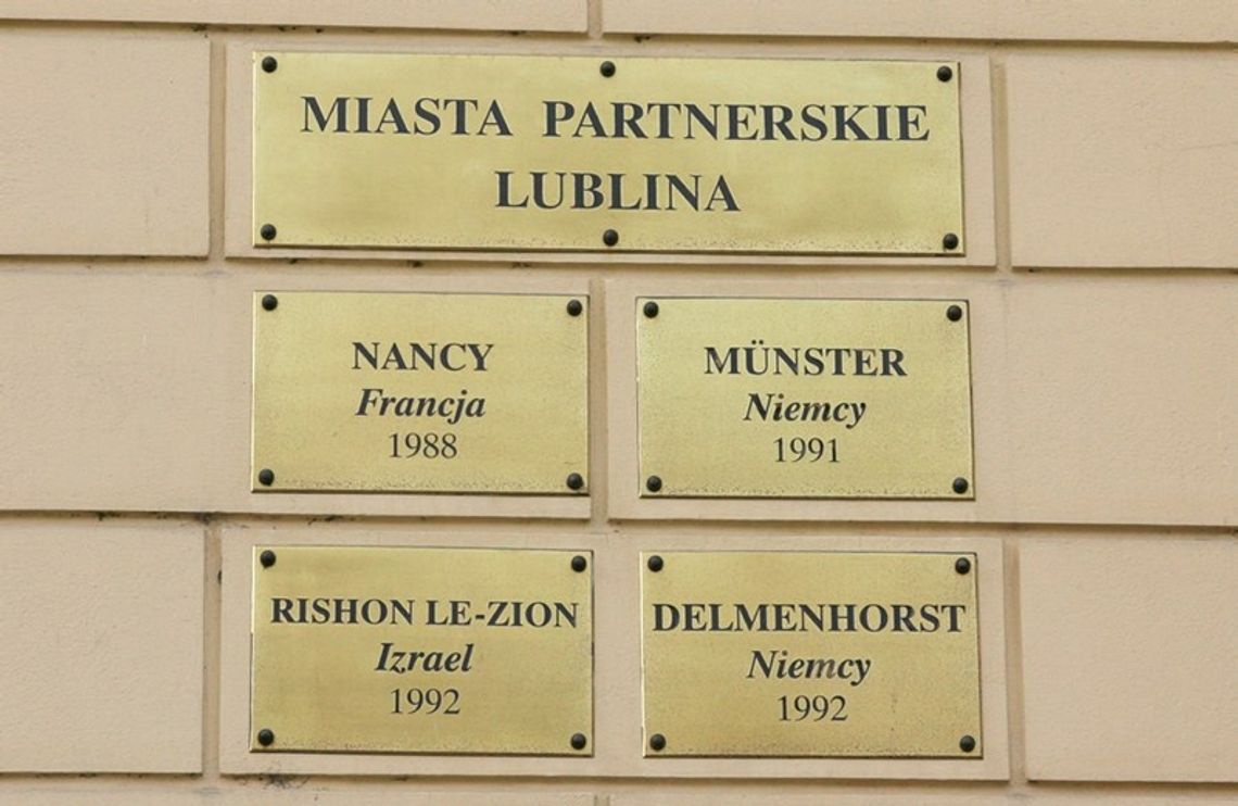 Wkrótce nowe miasta partnerskie Lublina Wkrótce nowe miasta partnerskie Lublina