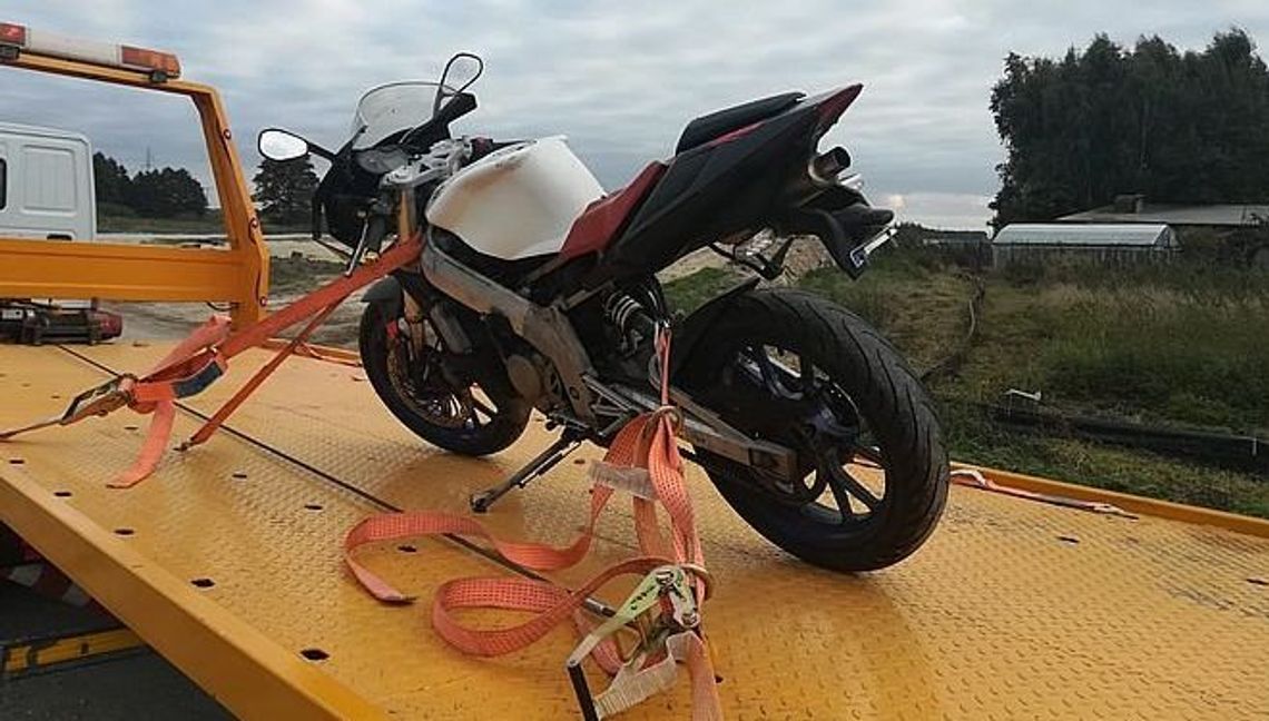 Właściciel chciał odebrać motocykl z warsztatu. Zrobił to za niego ktoś inny