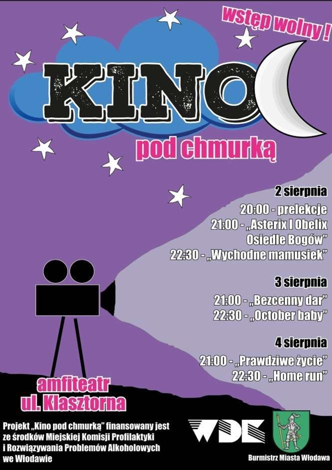 Włodawa: Letnie kino w amfiteatrze Włodawa: Letnie kino w amfiteatrze