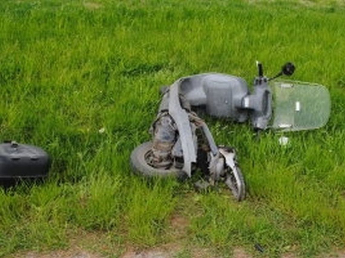 Włodawa: Skuter zderzył się z samochodem osobowym Włodawa: Skuter zderzył się z samochodem osobowym