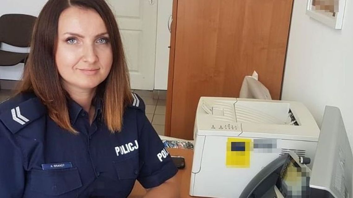 Włodawa: Wdzięczna kobieta poprosiła, żeby „pani Ania była jak najdłużej naszym dzielnicowym”