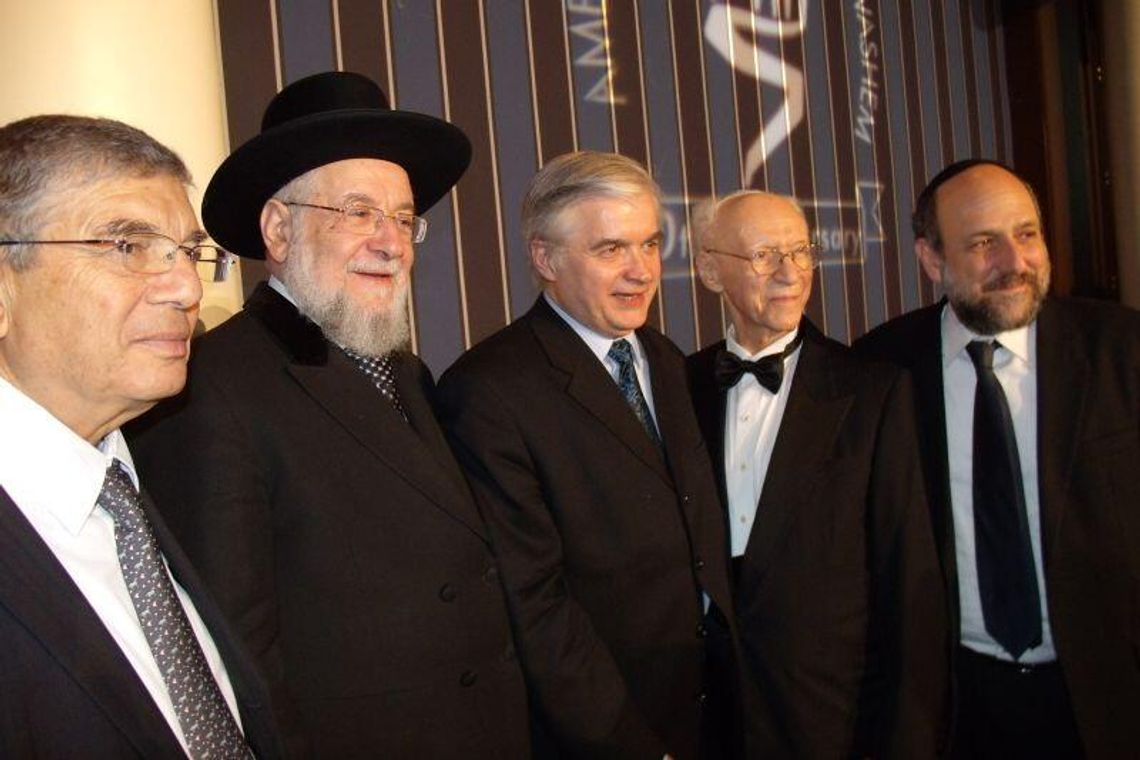 Włodzimierz Cimoszewicz na uroczystości Yad Vashem w Nowym Jorku