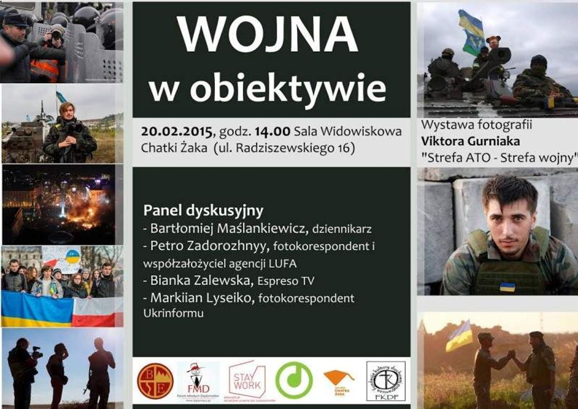 \"Wojna w obiektywie\". Dyskusja i wystawa zdjęć w Chatce Żaka