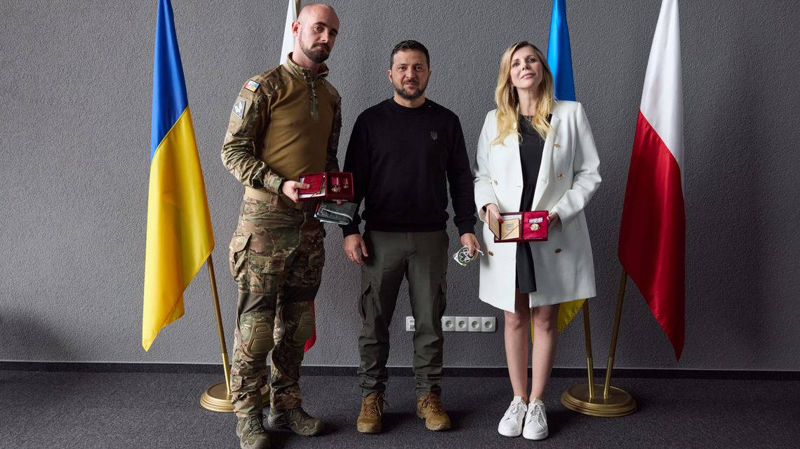 Wołodymyr Zełenski był w Lublinie. Nagrodził dwie osoby