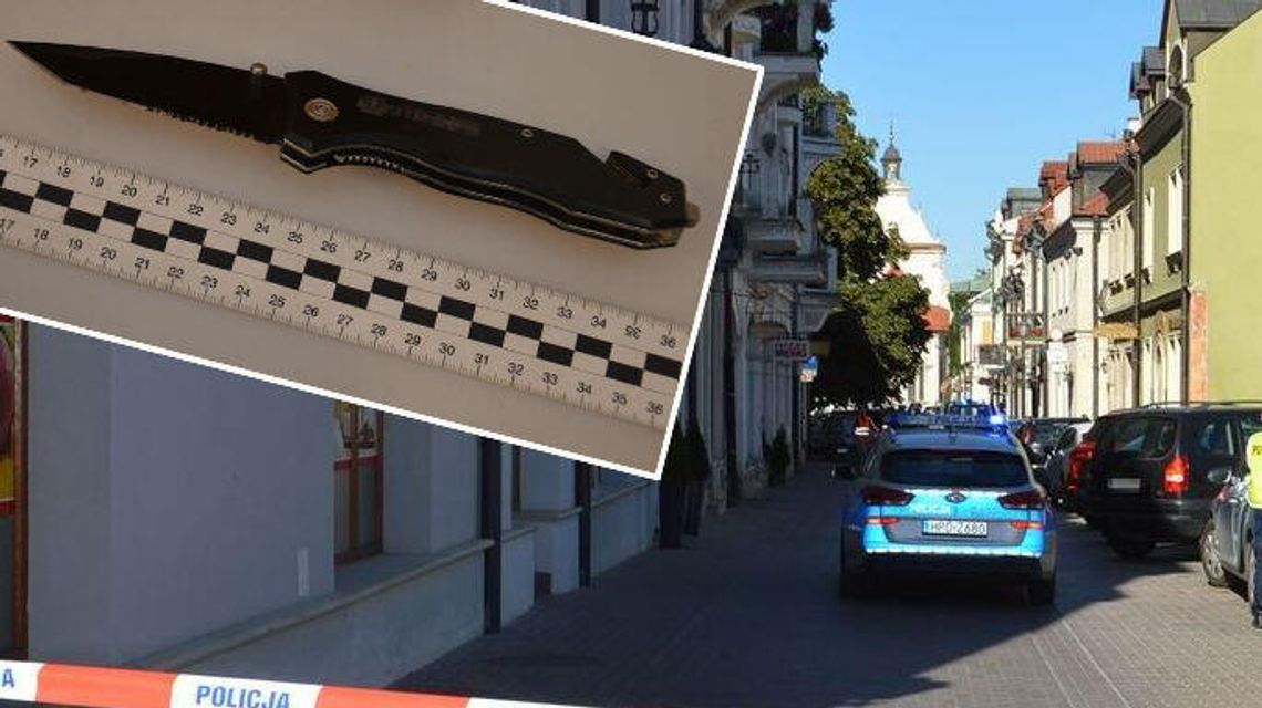 Wpadł w szał w sklepie na Starym Mieście. Wyciągnął 20-centymetrowy nóż