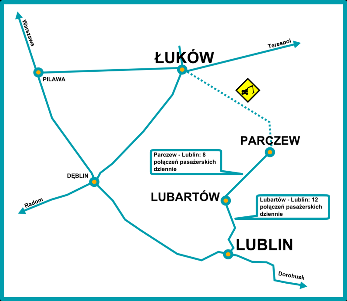 Wróci ruch pociągów między Parczewem a Łukowem