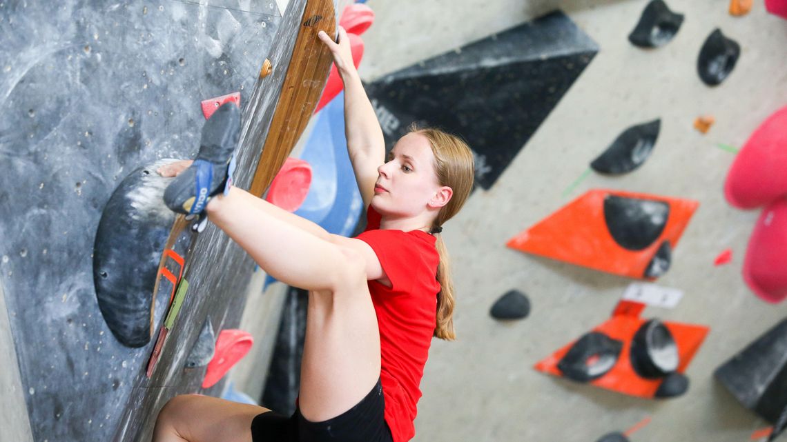 Wspinali się nawet ci najmłodsi. Mistrzostwa Woj. Lubelskiego we wspinaczce sportowej juniorów w Lublinie [zdjęcia]