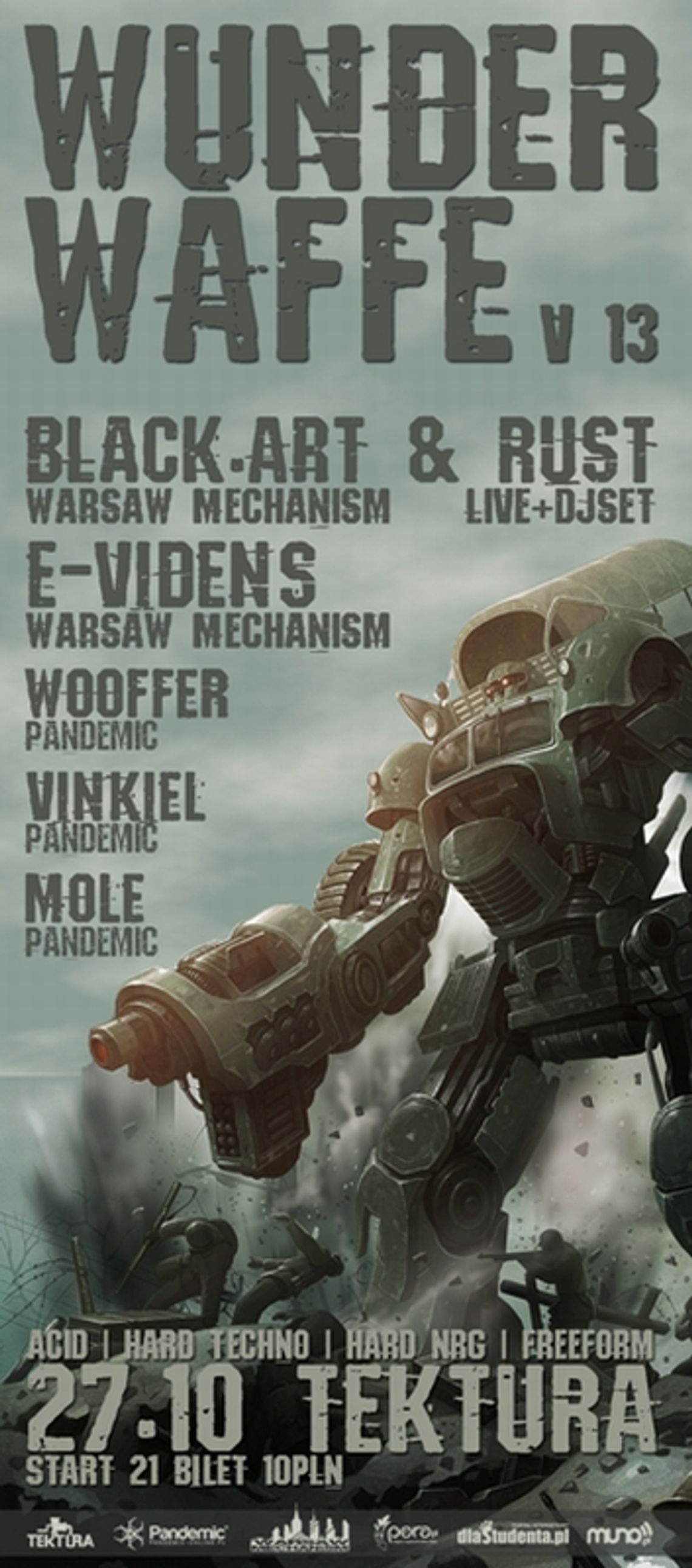 Wunderwaffe v13 w klubie Tektura