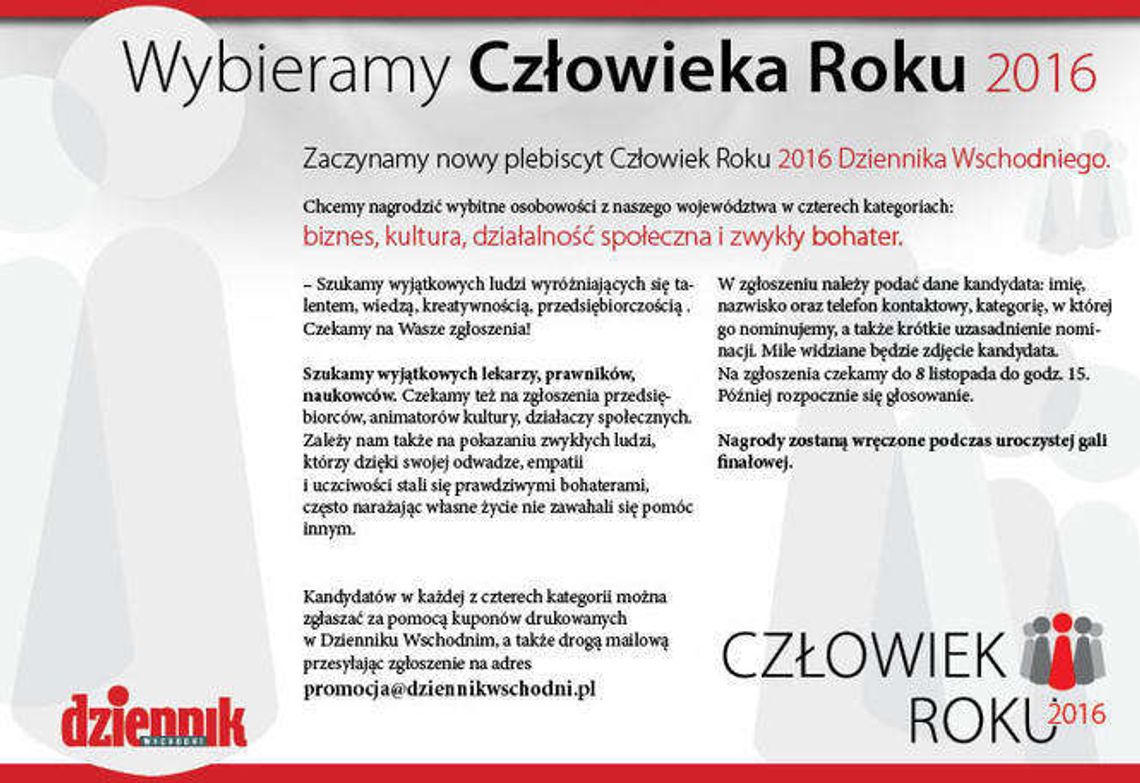 Wybieramy Człowieka Roku! Wybieramy Człowieka Roku!