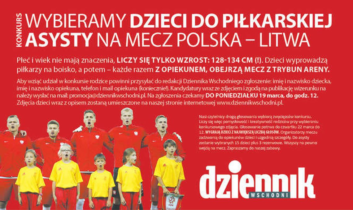 Wybierz dzieci do piłkarskiej asysty na mecz Polska - Litwa [zdjęcia]