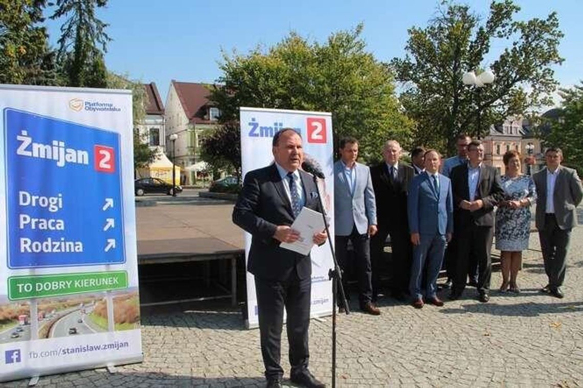 Wyborcze obietnice Stanisława Żmijana z infrastrukturą w tle