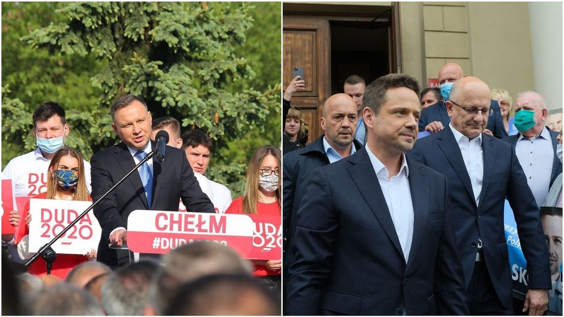 Wybory 2020. Niewielka różnica między Dudą i Trzaskowskim w drugiej turze