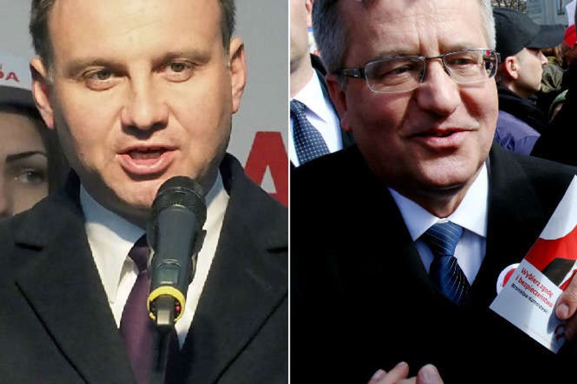 Wybory prezydenckie 2015 - wyniki sondażowe: Duda 34,5, Komorowski 32,6 proc.