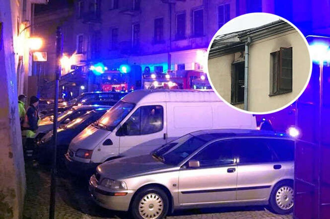 Wybuch gazu i pożar w kamienicy na Starym Mieście w Lublinie [zdjęcia]