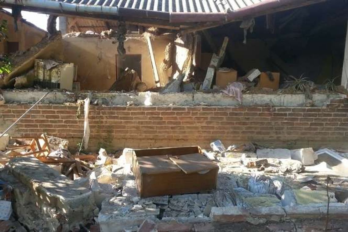 Wybuch gazu zniszczył pół domu koło Lublina (zdjęcia)