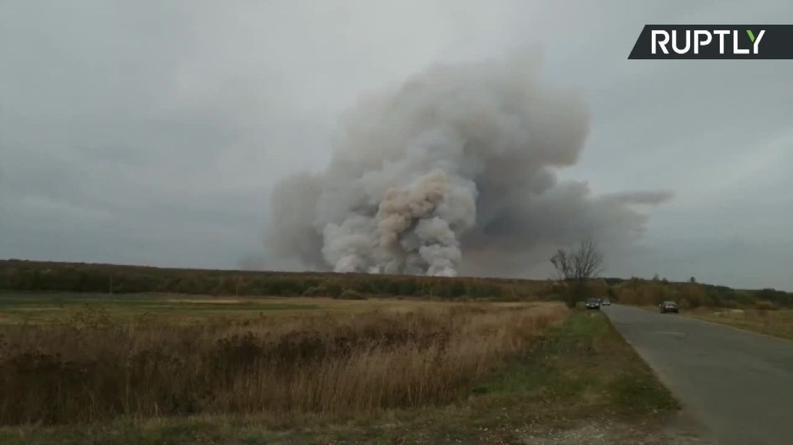 Wybuch i pożar w składzie amunicji w środkowej Rosji. Co najmniej 10 osób zostało rannych Wybuch i pożar w składzie amunicji w środkowej Rosji. Co najmniej 10 osób zostało rannych