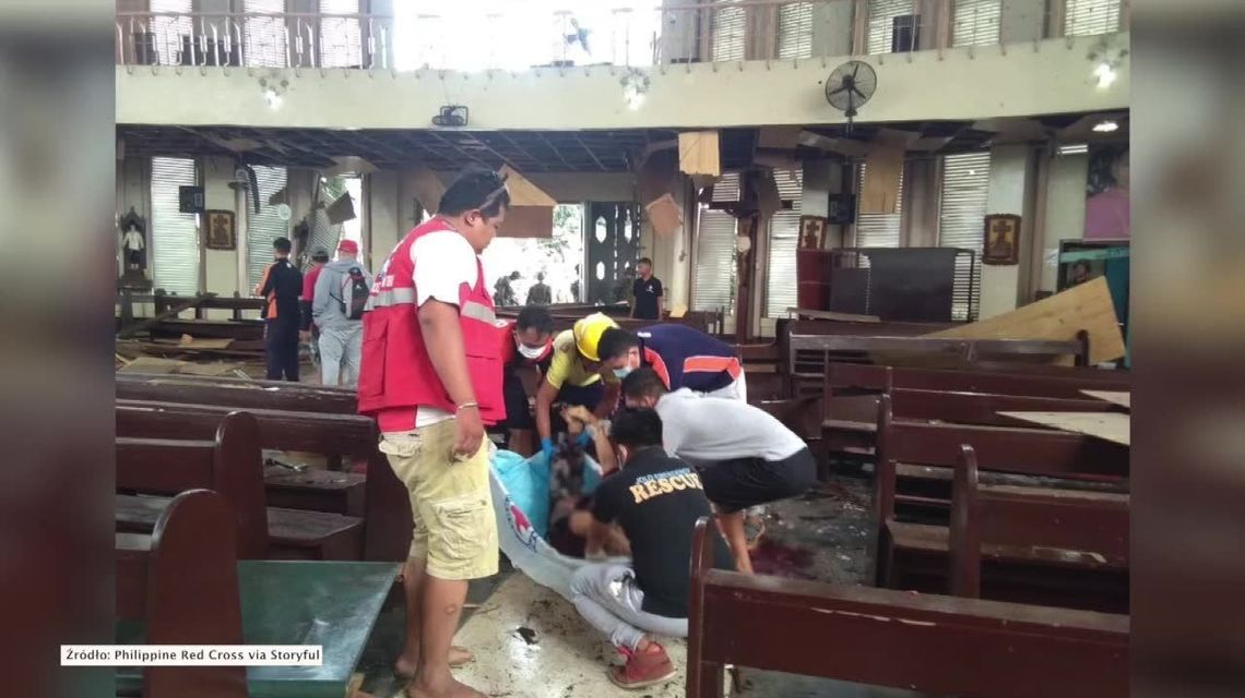 Wybuch w katedrze na Filipinach. Zginęło co najmniej 20 osób